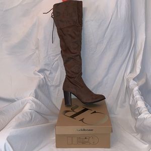 Charlotte Russe brown over the knee boots